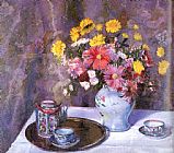 Bernhard Gutmann Canvas Paintings - Imari Tea Set